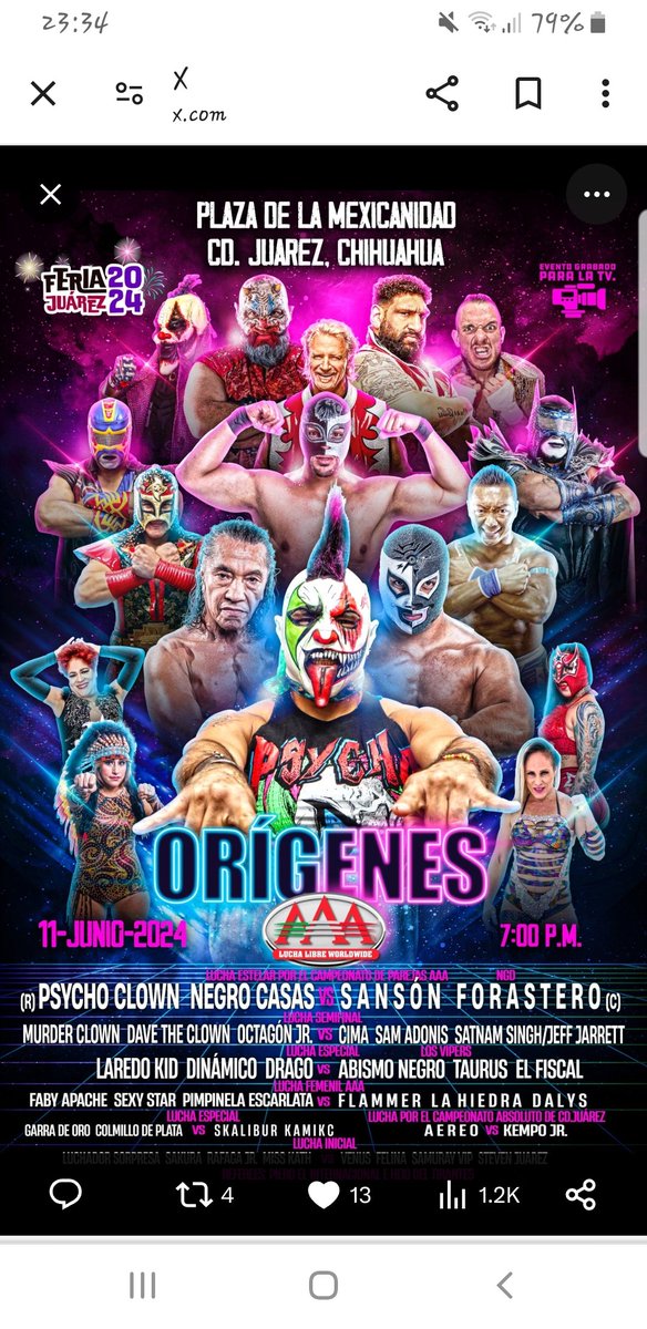 Next amazing Event with my beautiful Clown🤡🤘💖 And of course with Sam!!! Please support these two amazing wrestlers 🙏💖 They deserve it so much!!!