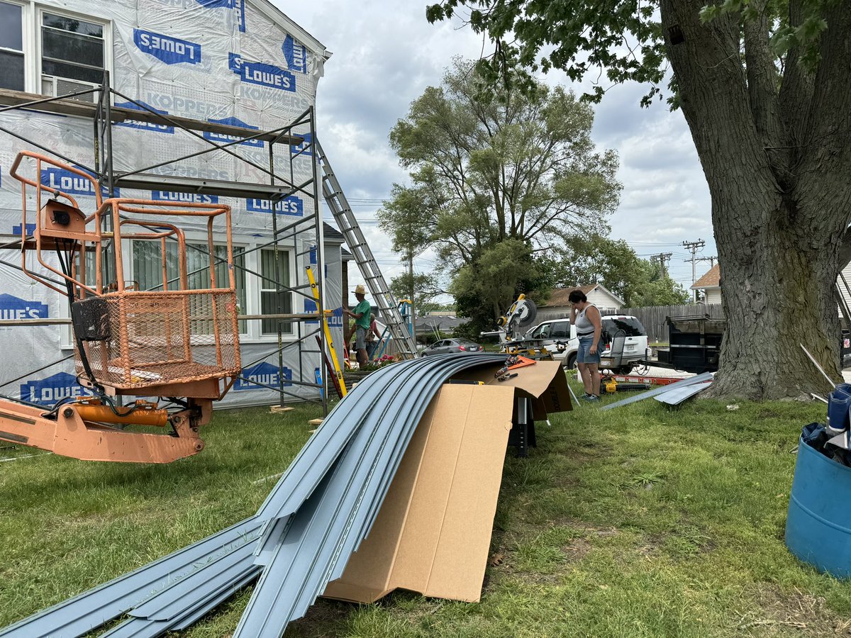 Thanks to the Bless Bethel team! <a href="/BethelIndiana/">Bethel University</a> is getting an infusion of talented volunteers! They are painting, siding, landscaping and working together to make a difference!