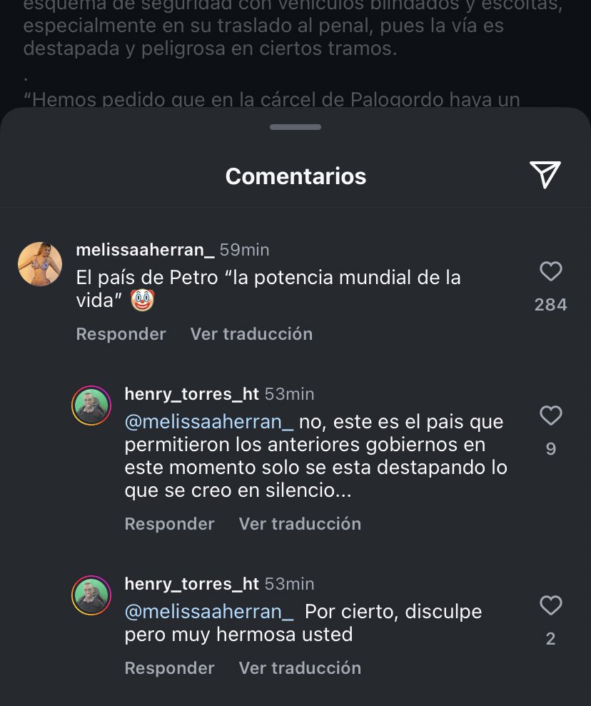 Hay gente que no desaprovecha una. Colombia definitivamente.