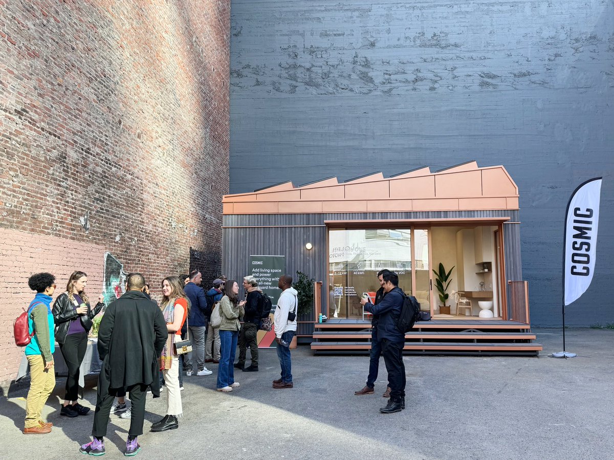 sasha_oki's tweet photo. We had an incredible time at our showroom reveal party in downtown San Francisco last Friday! 

Come see firsthand how we are revolutionizing the housing industry with our configurable, net-zero ADU. 

https://t.co/3k7JtLFcQ3

Thank you to everyone who joined us! https://t.co/pFDHlwJ79O