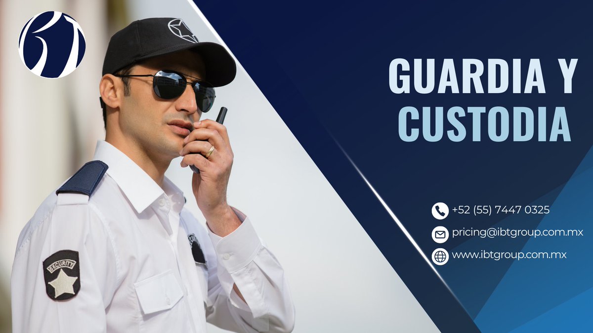 IBTGroup_MX's tweet photo. Confía en nuestra Guardia y Custodia para mantener tu mercancía segura en todo momento. Confía en nosotros como tu socio en comercio internacional. Contáctanos al (55) 3576 9611. Consulta nuestra presentación aquí: https://t.co/CL1OICVyrg #GuardiaCustodia #Seguridad #Protección https://t.co/dvMyXrN1UT