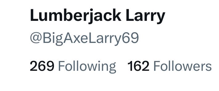 Need 7 more followers to have 169 followers and 269 following. Let’s do this.