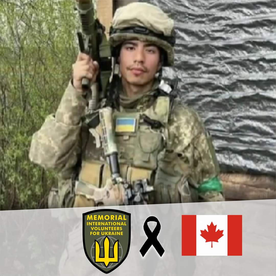 Our Beloved Canadian Brother Austin Lathlin-Bercier, who had been serving in Ukraine as a Volunteer succumbed on the Battlefield.  Honor, Glory and Gratitude To Our Brother. 2023!