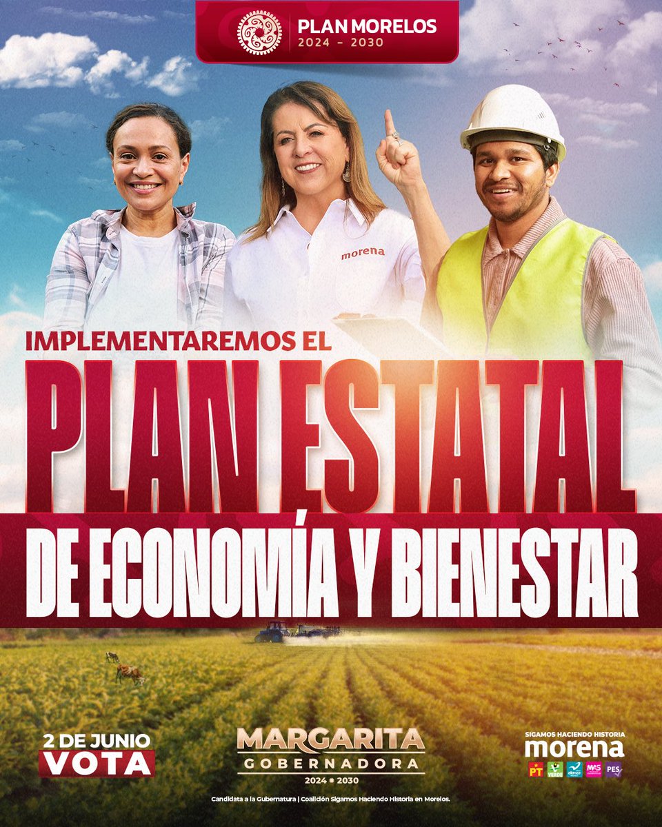 El plan estatal de economía y bienestar estará basado en los sectores como: turismo, ciencia y tecnología, desarrollo agropecuario, comercio, sector inmobiliario, transporte e industria. #MargaritaGobernadora