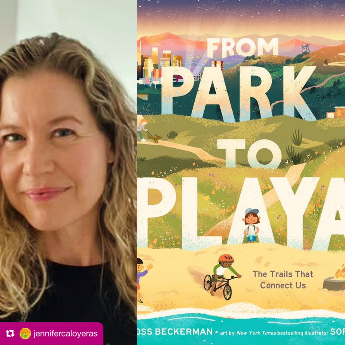 Loved talking with Books Are My People podcast about my creative process and FROM PARK TO PLAYA: THE TRAILS THAT CONNECT US buzzsprout.com/486445/1509387… @abramskids @SteamTeamBooks