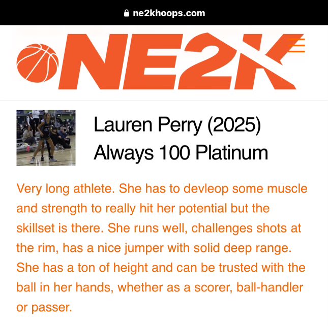 Thank you for the write up! Fun weekend in Louisville! @Elite40League @A100PlatinumE40 @CoachTJPerry @CHS_Womensbball @vjhAlways100 @LBInsider @wadesworld32 @Ohio_Basketball