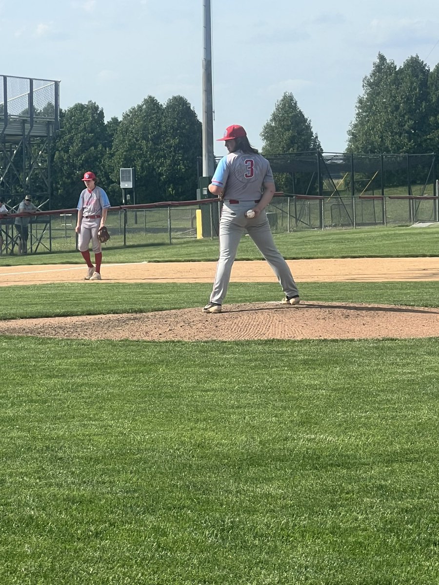 MacBaseballHS's tweet photo. Pitcher Deven Mitchell #3 strikes out North Miami’s #35 https://t.co/oOIdJi2BAy