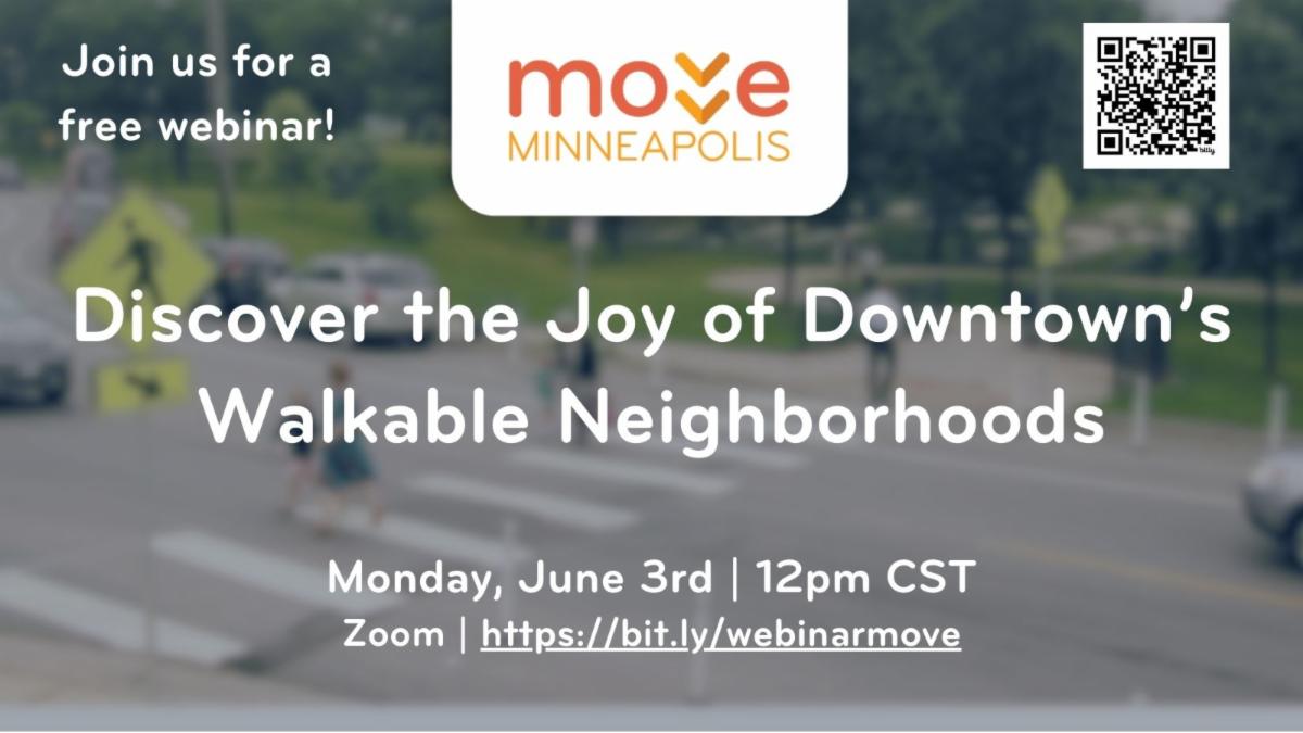 WEBINAR: Discovering the Joy of Downtown’s Walkable Neighborhoods. Join Move Minneapolis and a panel of downtown residents to discuss the highlights of living in a vibrant walkable neighborhood.
  us02web.zoom.us/webinar/regist…