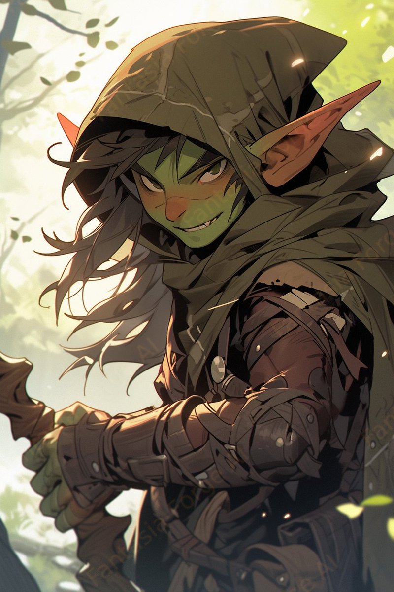 FantasiaForgeAI's tweet image. Inhabiting temperate plains, and cool caverns, Goblins lived together in very close communal areas! These were filled with simple traps to ward off intruders! Living so closely together meant there was very little privacy, except for leaders who have private quarters!