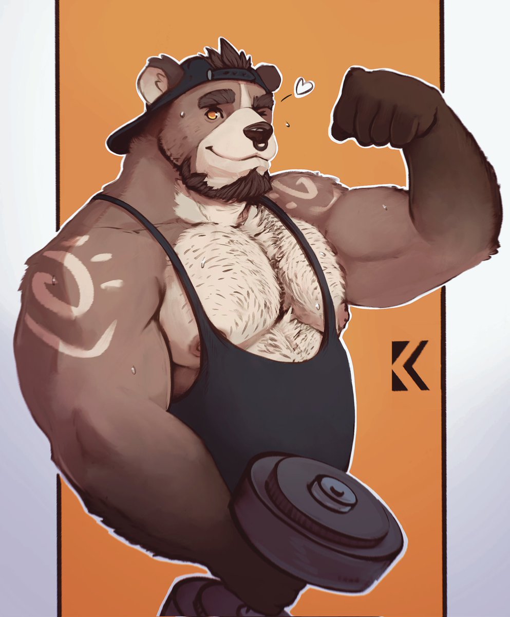 Bear gains 🐻 #furry #furryart