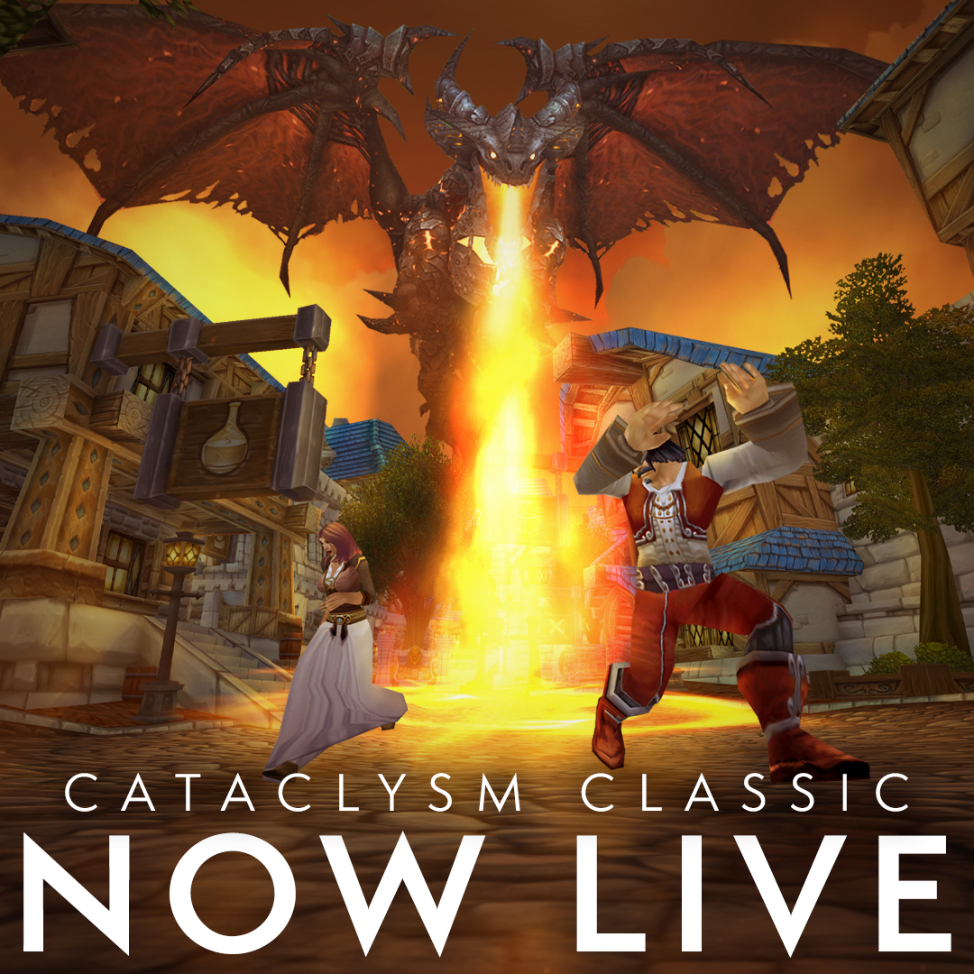 Azeroth is born anew in flame! Cataclysm Classic is now live 🔥
