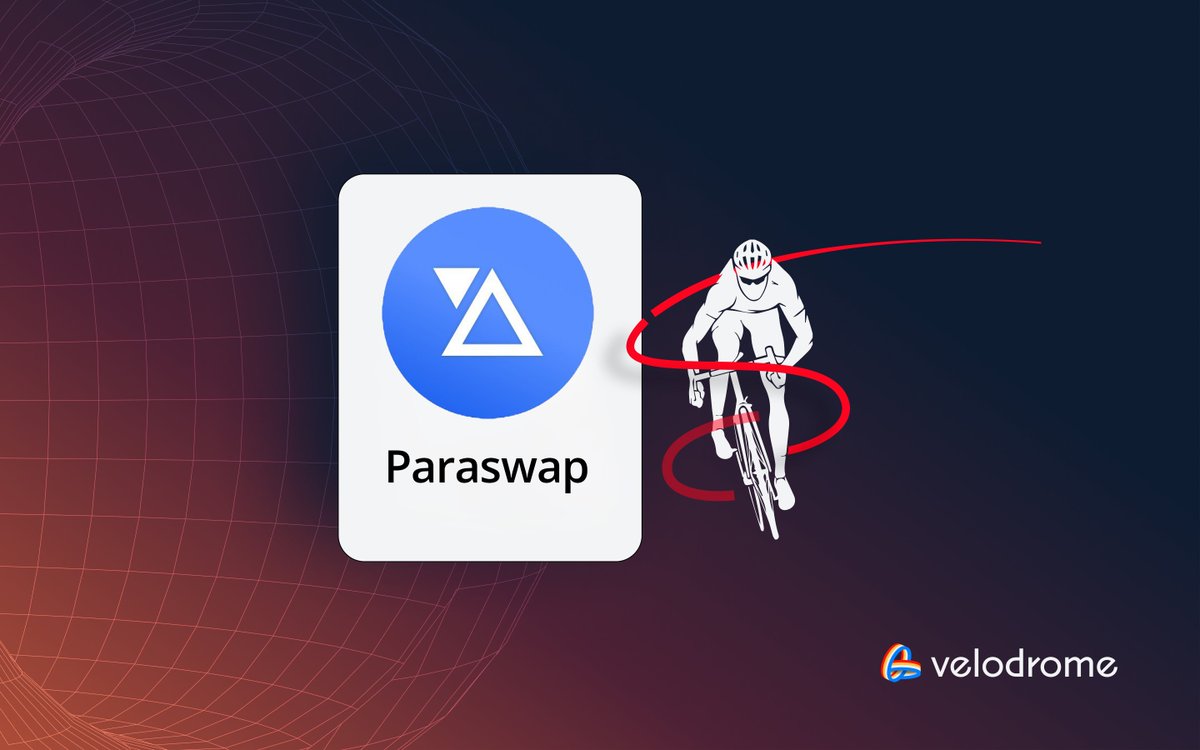 New Slipstream Integration 🚴 @paraswap have officially integrated Velodrome Slipstream, improving swap execution for traders on @Optimism and the Superchain.
