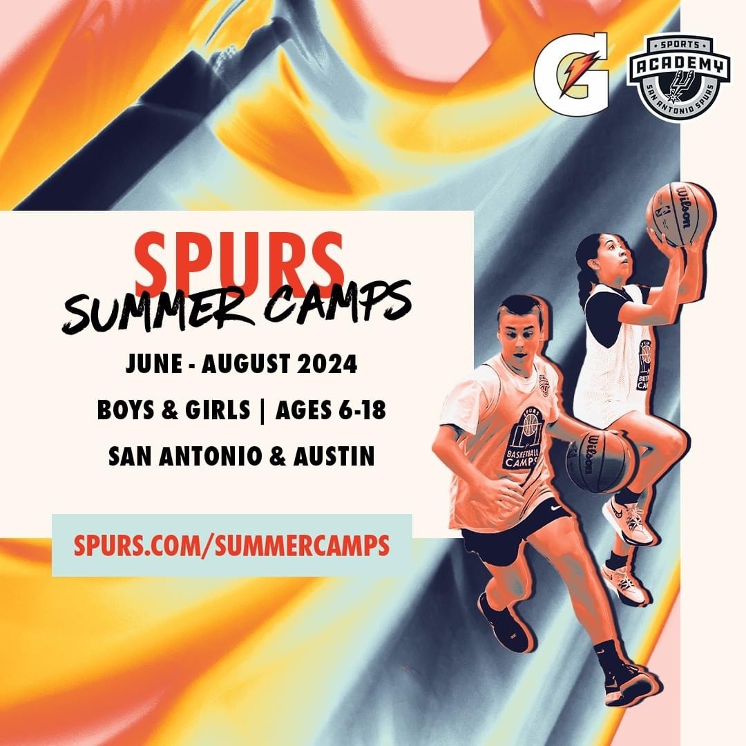 🏀 Ready to level up your game? Join the San Antonio Spurs Summer Camps and develop your skills! 🌟 Don't miss out! ➡️ spurs.com/summercamps #SpursCamps #Basketball #SkillDevelopment