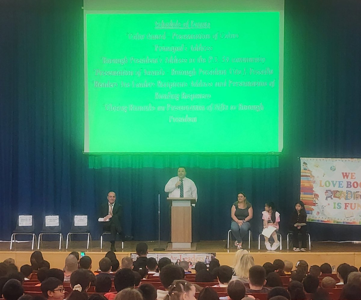 Readers are Leaders Assembly <a href="/PS58RSSColumbia/">PS58R SS Columbia School</a>. Thank you <a href="/StaciBalice/">Staci Balice58</a> for organizing and <a href="/SIBPVito/">Staten Island Borough President Vito J. Fossella</a> for attending . #agalaxyofbrightstars