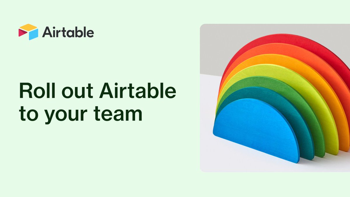 You’ve mastered the basics of Airtable, but how do you bring the rest of your team along for the ride? Tune in for this 45-minute webinar on May 23 and leave with both a launch plan and new ideas for boosting collaboration and productivity: ow.ly/ETr950RKI57