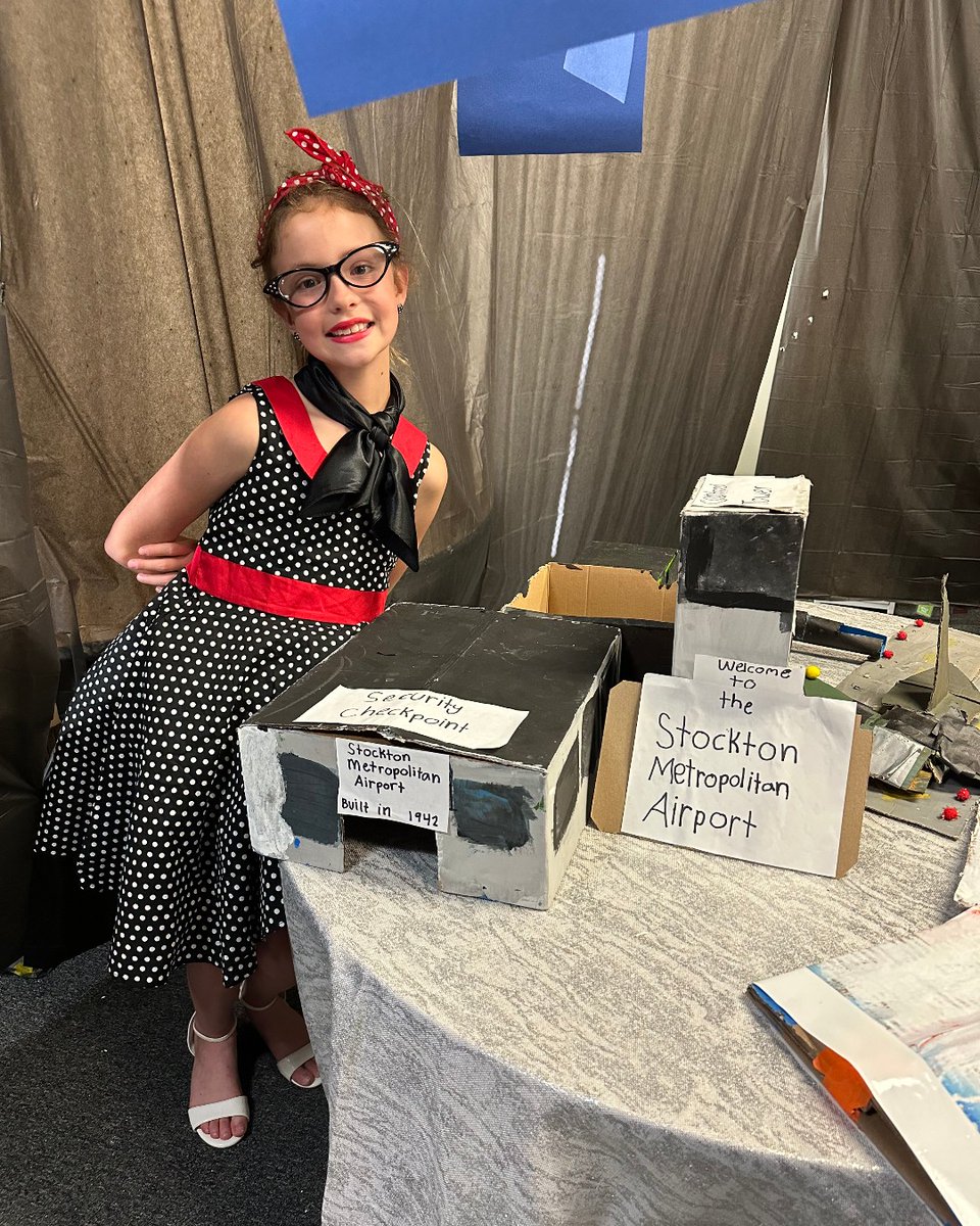 JMCSTEM's tweet photo. Stockton's history spans cultural changes, scientific advancements and iconic landmarks across centuries! At the 2024 Force Museum, Mrs. Faucett's 3rd Graders took families on a tour through time in our city. #ForceMuseum #WalkThroughHistory #Stockton #SanJoaquinCounty #OwlPride https://t.co/8EADmGQLgC