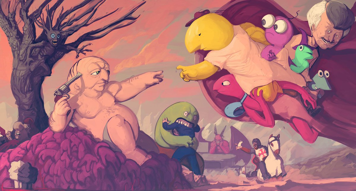 steel_neck's tweet photo. Rummaging through some old art and man I forgot I made this Smiling Friends piece. https://t.co/MfTpmxzGAa