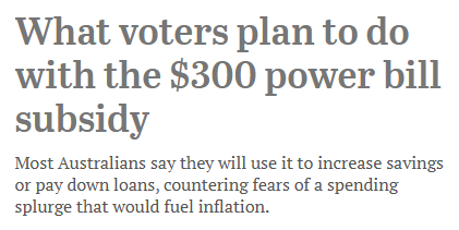 Are you a complete moron @CroweDM @smh it's a rebate that goes directly to the power bill connected to a single household, it is not a redeemable for cash, if this is the standard of Australian media we are all doomed #ThisIsNotJournalism