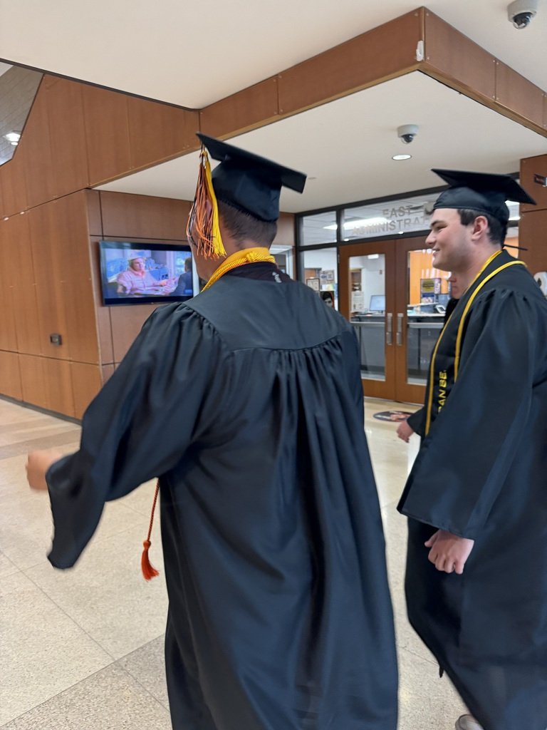 MoorheadHigh's tweet photo. The Senior inspiration walk was a huge success! We made it to all the elementary schools and Horizon East! Thank you to all that made this happen for our SPUD students #onceaspudalwaysaspud https://t.co/o4CCBjIiKy