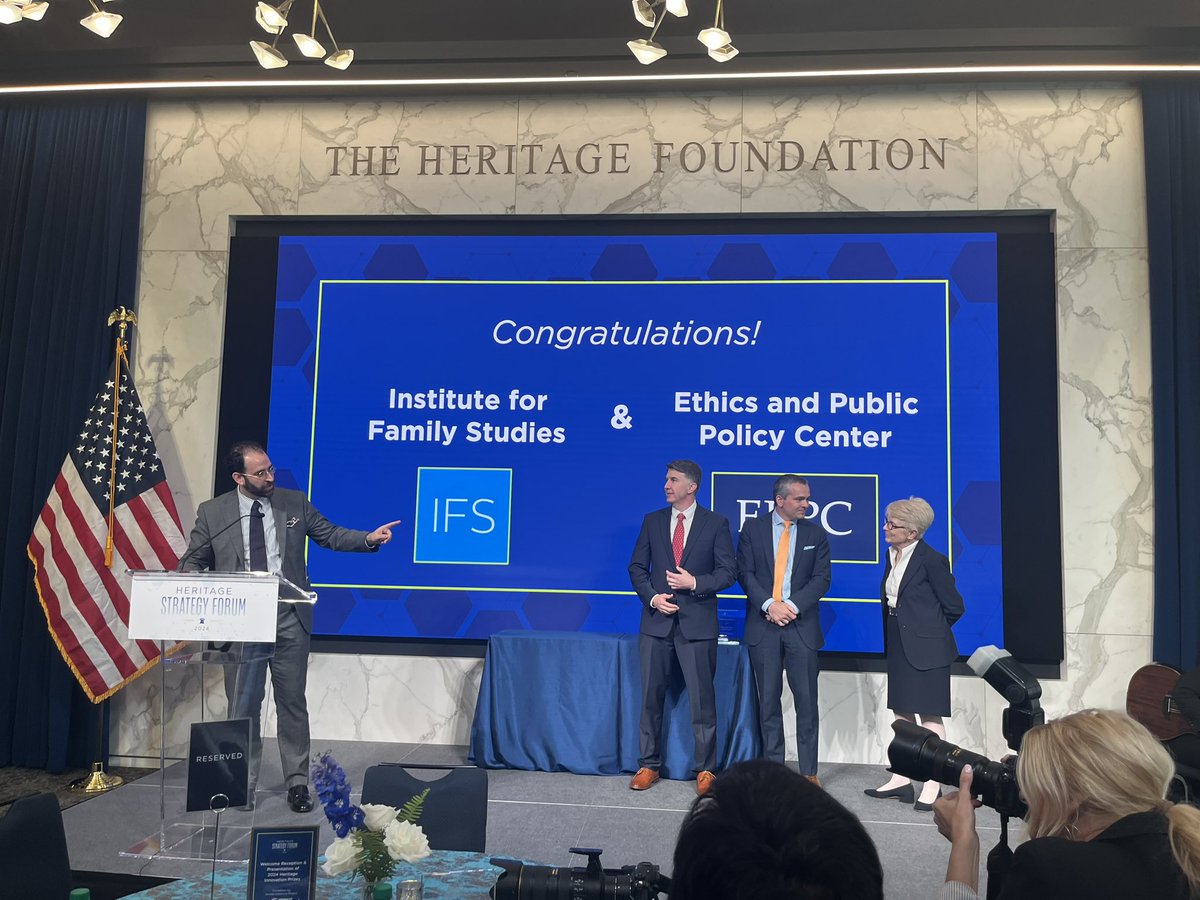Protecting Kids Online- Thank you @EPPCdc & @ifs! Last year, 5 companies alone spent 5 million dollars in DC working against making social media safe for kids. No more. Innovation prizes being given out @Heritage 🔥