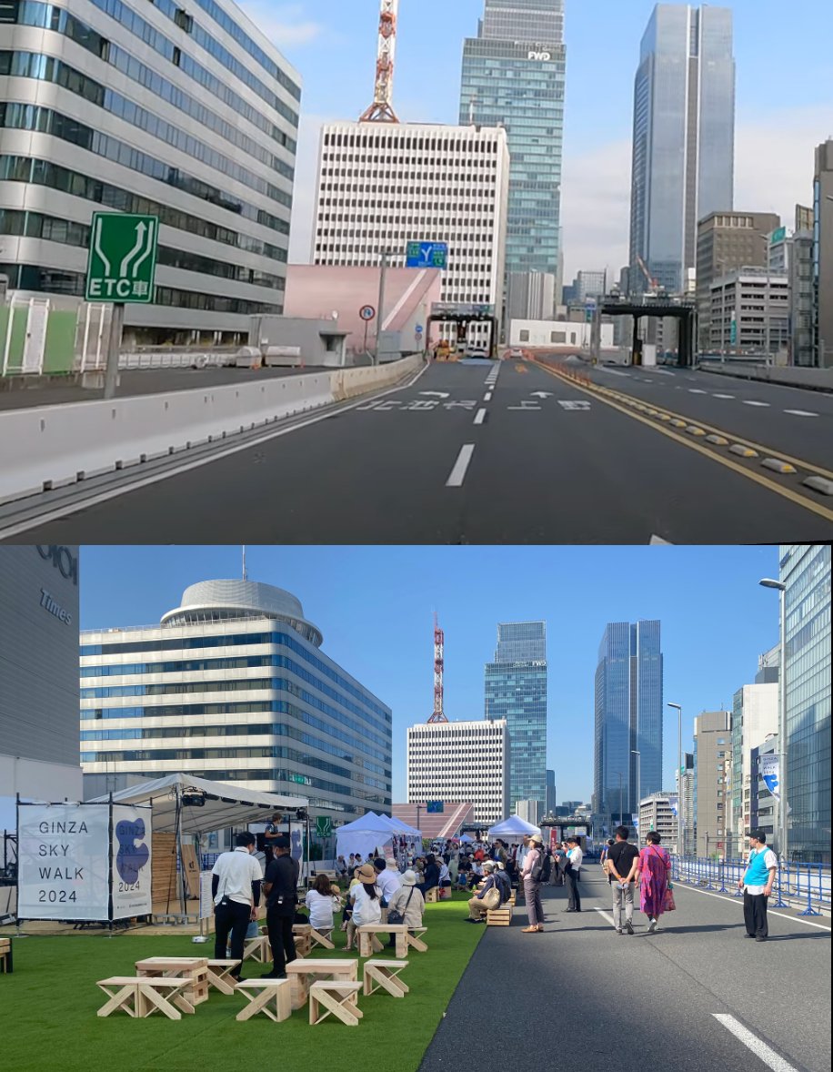 JSadikKhan's tweet image. Seeing how Tokyo and Osaka move on foot and by train, bus and bike. Plans are in motion to transform the Tokyo Expressway into a High Line as Osaka reimagines its main street for walking and riding. Reconnecting w/Tokyo Governor @ecoyuri and @city_shibuya Mayor Ken Hasebe.