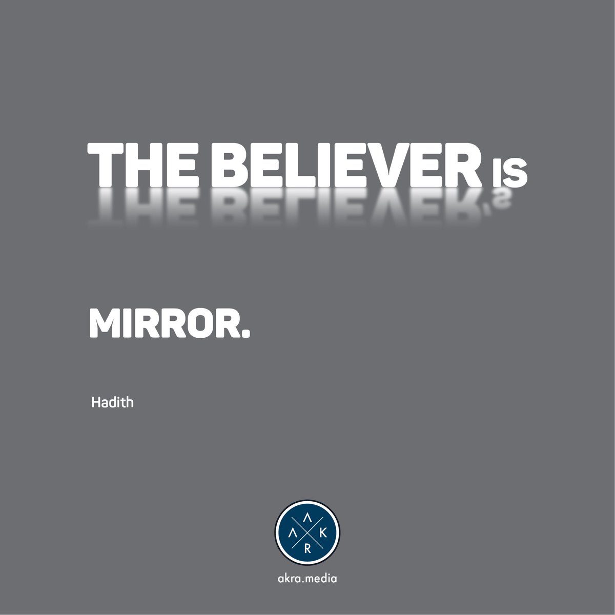 The believer is the believer’s mirror.
-Hadith

#hadith #hadithoftheday #hadith4_life #prophetmuhammadﷺ #muslim #islam #mirror #typography #islamicquotes