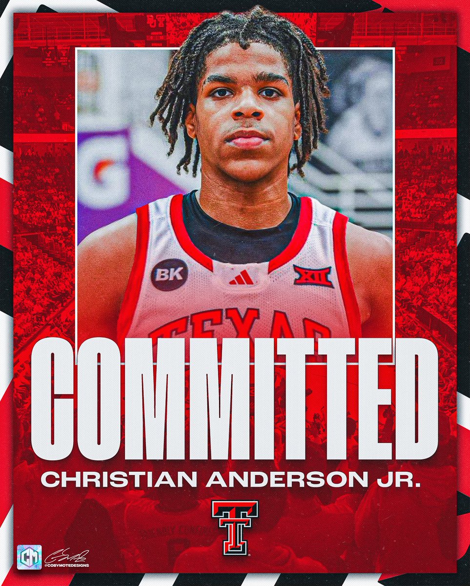 NEWS: 2024 Four-Star PG Christian Anderson Jr. (@chrisanders2024) Has committed to Texas Tech He averaged 19.1 points & 4.6 assists while shooting 45.2% from three at the NIBC @oakhillhoops Anderson Jr. Is shifty PG that scores buckets at will. Capable of being a lead guard In