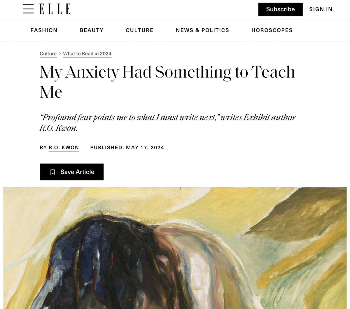 wrote for @ELLEmagazine about a heap of wiles, tips, & weapons that have helped me quell anxiety over the years! not to kill it, since anxiety is a lifelong companion, but at least sometimes to keep it at an intensity that can feel tolerable, even welcome