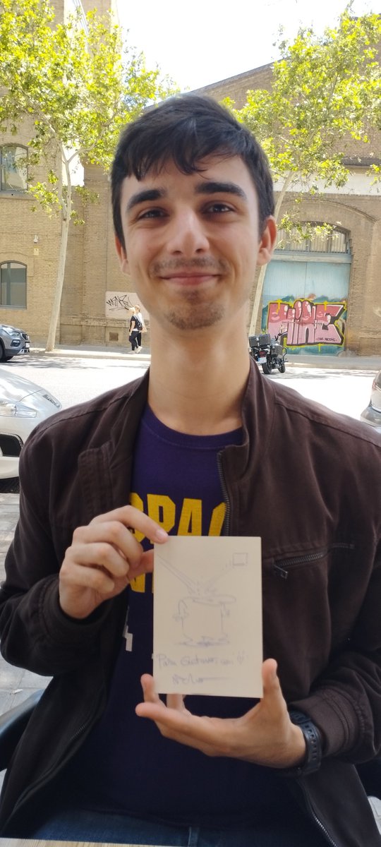 mistercoo_game's tweet photo. Y muy feliz de haber conocido a Gustavo @Clovelt
Aquí homenajeando al #qomp que hizo con @wombatstuff https://t.co/2HSxnk2fc5