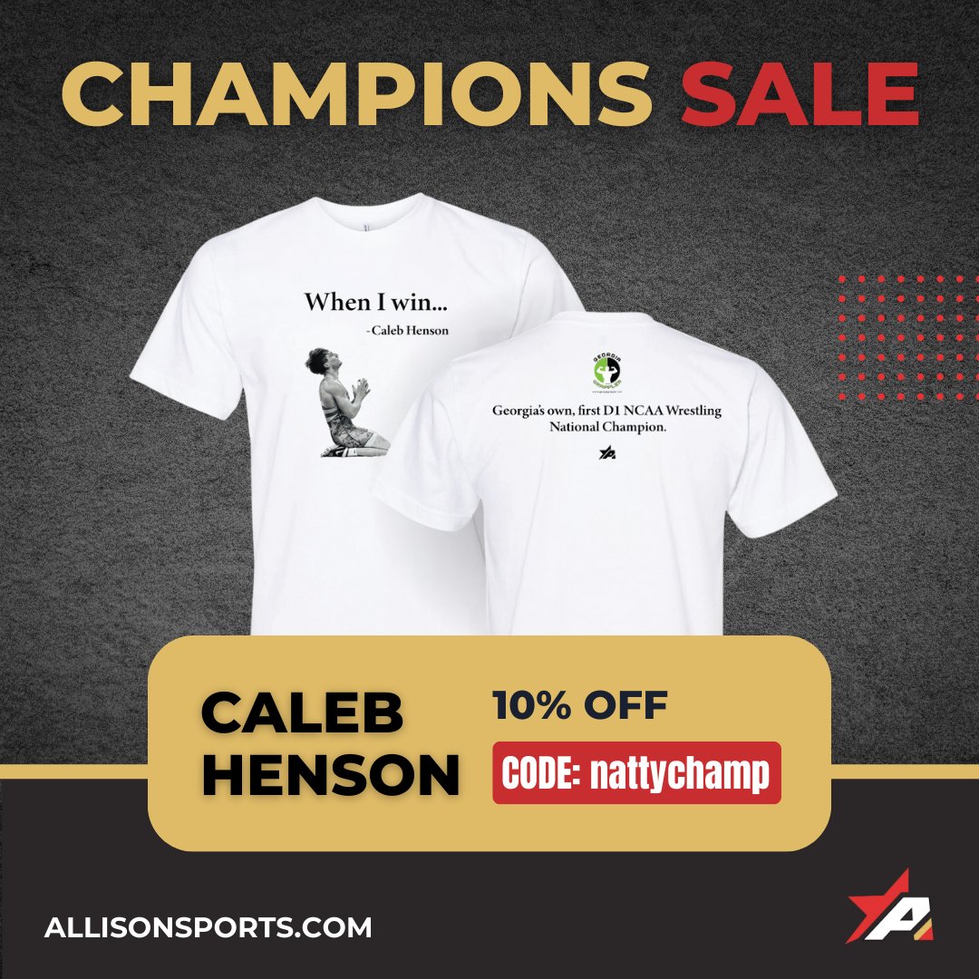Get them while they're hot, use code: nattychamp to get 10% off now!

allisonsports.com/product-page/s…