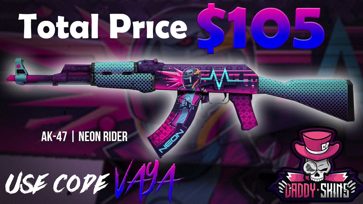 🎉105$ ST AK-47 Neon Rider (FT) Deposit Contest On @DaddyskinsCSGO !🎉 ✅Deposit 5$ Per ticket 🎟️ Maximum 20 Ticket 💙Random RT 20$ Skin ⏳Ends 24.05 🛑Send *FullScreen* proof in comments and DM! (only the deposits counts after this post) 👉Deposit Code 'vaya' (%5 Bonus)