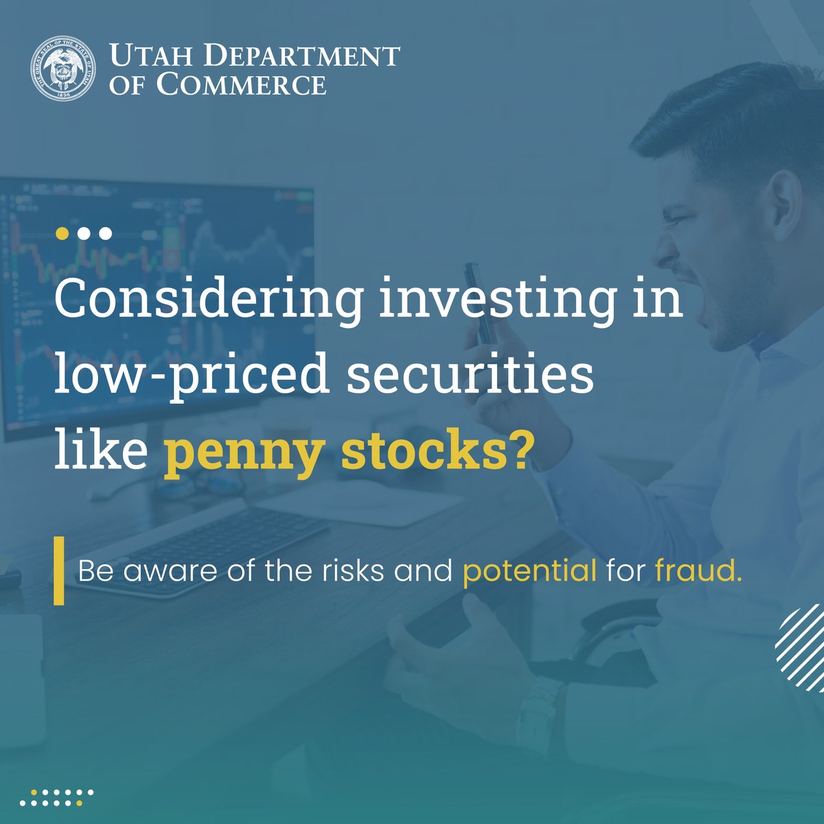 Considering investing in low-priced securities like penny stocks?  Be aware of the risks and potential for fraud. Do your due diligence by researching the company and verifying the legitimacy of brokers. Protect your investments by knowing the risks:finra.org/investors/insi…