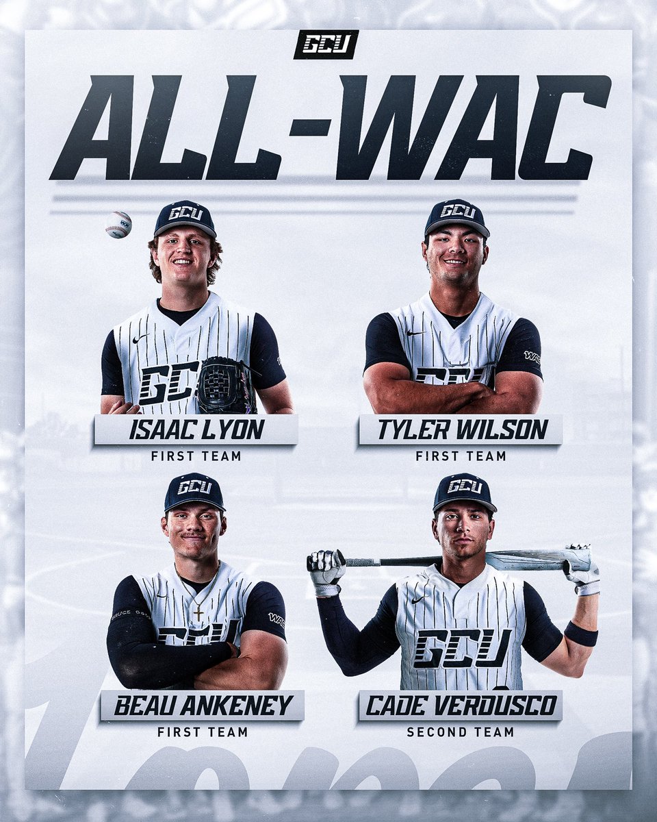 GCU_Baseball's tweet photo. More honors for the first-place Lopes. ⭐️ #LopesUp https://t.co/NmQSJdWSQI