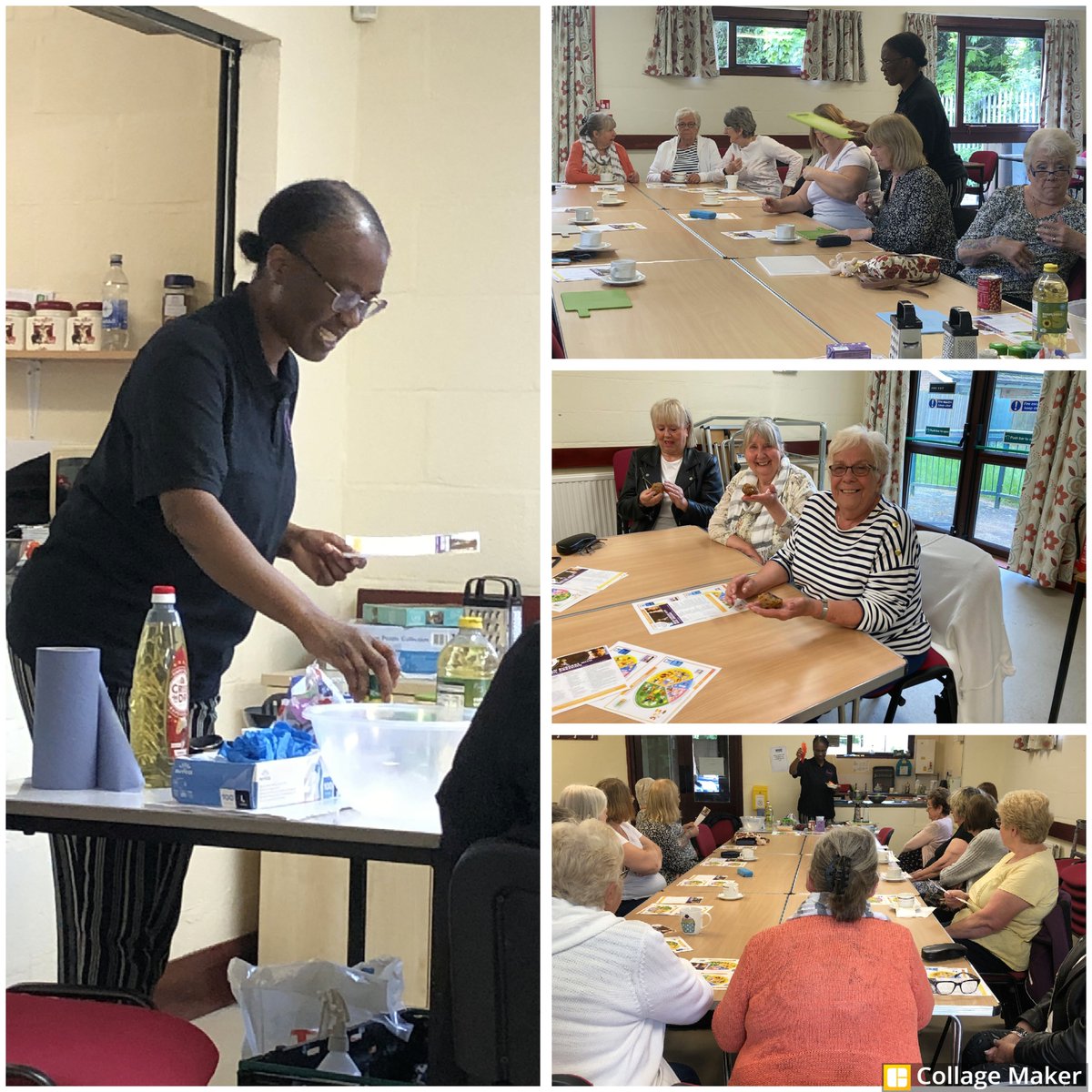Our Wellbeing Group were delighted to welcome Kathleen & Jasmine from Grow!Cook!Eat! last week. Everyone learned more about #healthyeating & participated in preparing (& eating) bean burgers with basil dressing😋
(Photos shared with consent)
#connectingwithothers #tryingnewthings