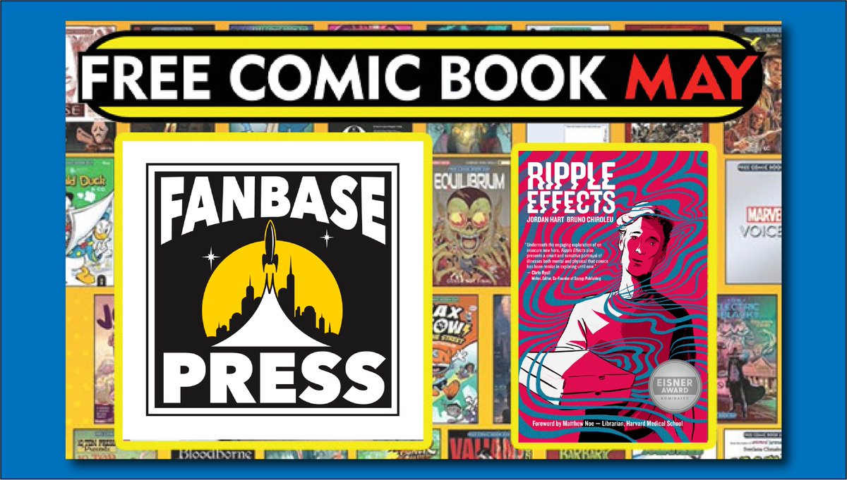 Celebrate Free Comic Book ‘May’ with @Fanbase_Press and Eisner-Nominated @ripplefxcomic Creator Jordan Hart at @cparadize - Winnetka on May 25, 2024 #GraphicMedicine #Comics #InvisibleIllnesses fanbasepress.com/about/newsfeed…