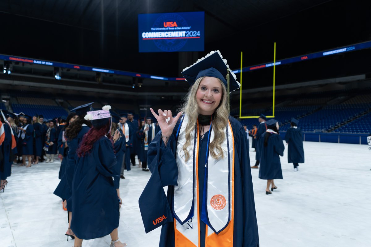 Crossed the stage this weekend? Follow the Alumni Association! With great events, awesome tailgates, and cool perks, the Alumni Association helps you stay connected to us, no matter where you are in the world. Get started: bit.ly/3C6RSpQ #UTSAGrad24 | @UTSAAlumni