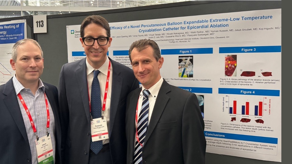 Corfigo, Inc (@corfigo) on Twitter photo Thanks once again to our colleagues at <a href="/ClevelandClinic/">Cleveland Clinic</a> for another successful #HRS2024! Here at our poster session on Friday with <a href="/Dr_Santangeli/">Pasquale Santangeli</a> and <a href="/ioanliuba/">Ioan Liuba</a>. We look forward to the scientific publication and the next round of work! Thanks once again to our colleagues at <a href="/ClevelandClinic/">Cleveland Clinic</a> for another successful #HRS2024! Here at our poster session on Friday with <a href="/Dr_Santangeli/">Pasquale Santangeli</a> and <a href="/ioanliuba/">Ioan Liuba</a>. We look forward to the scientific publication and the next round of work!
