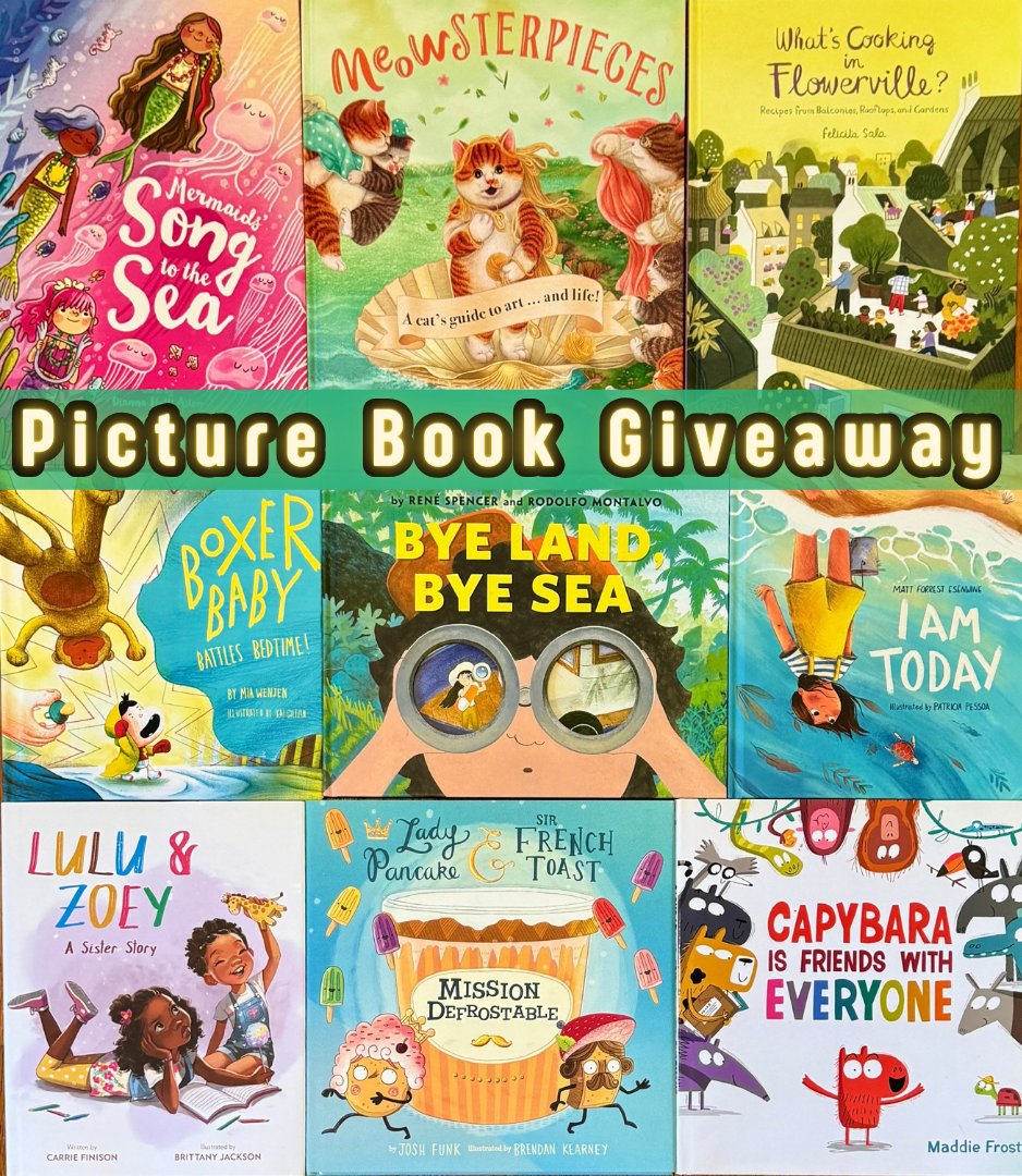 Teachers, librarians, educators, parents, & readers! It’s #giveaway time! I need to find these picture books a new home! Follow, 🩷, RT/QT and/or Comment+Tag a friend to enter for a chance to add these books to your collection! Winner selected 5/27.