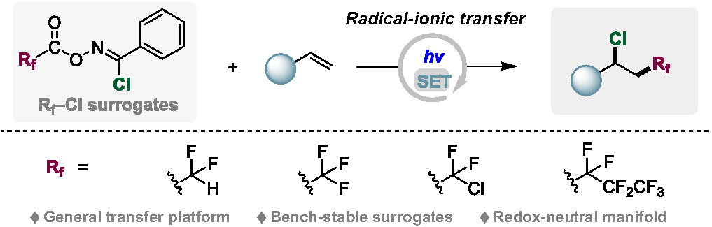 Photoinduced Radical-Ionic Transfer of Various Chlorofluorocarbons to Alkenes from Oxime-Based Surrogates chinesechemsoc.org/doi/10.31635/c… #chemistry #openaccess #science #chemtwitter
