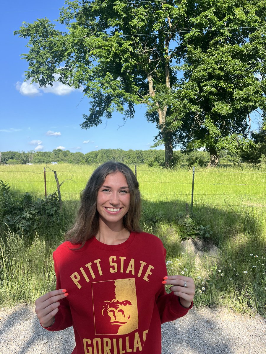 I am so excited to announce that I have verbally committed to Pitt State University to play volleyball! Big thanks to my parents, brother, friends, coaches, and teammates. Can’t wait to be a Gorilla!!