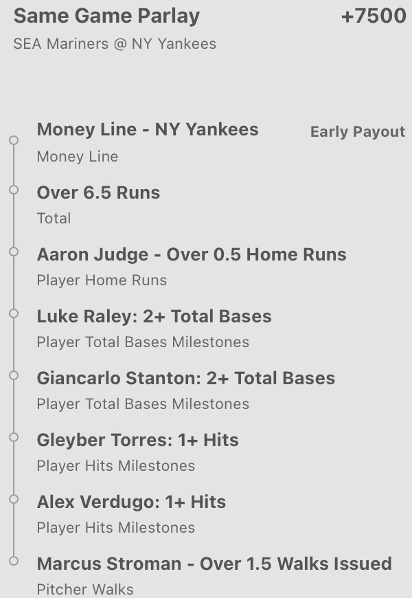 MLB⚾️ SAME GAME PARLAY FUN 🎢

$20.00 TO SOMEONE WHO REPOSTS/RETWEETS AND COMMENTS IF EITHER OF THESE HITS! 

💙🫡