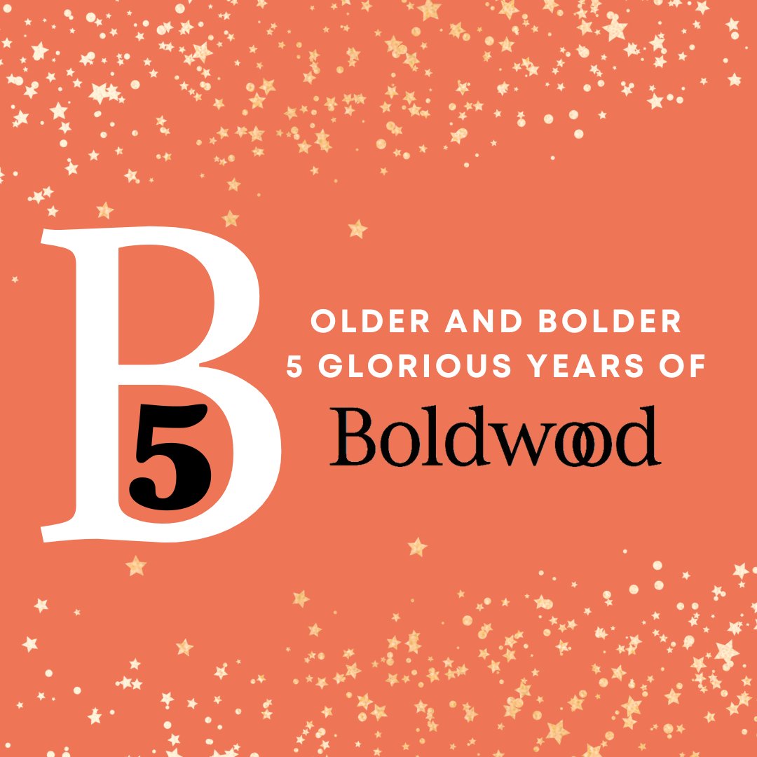 🌟 OLDER AND BOLDER 🌟 This year marks 5 glorious years of Boldwood Books and we're so happy to be celebrating the start of our #BoldwoodBirthday countdown, in person, with #TeamBoldwood 🥂 Thank you to everyone who has made these last 5 years simply the best ✨