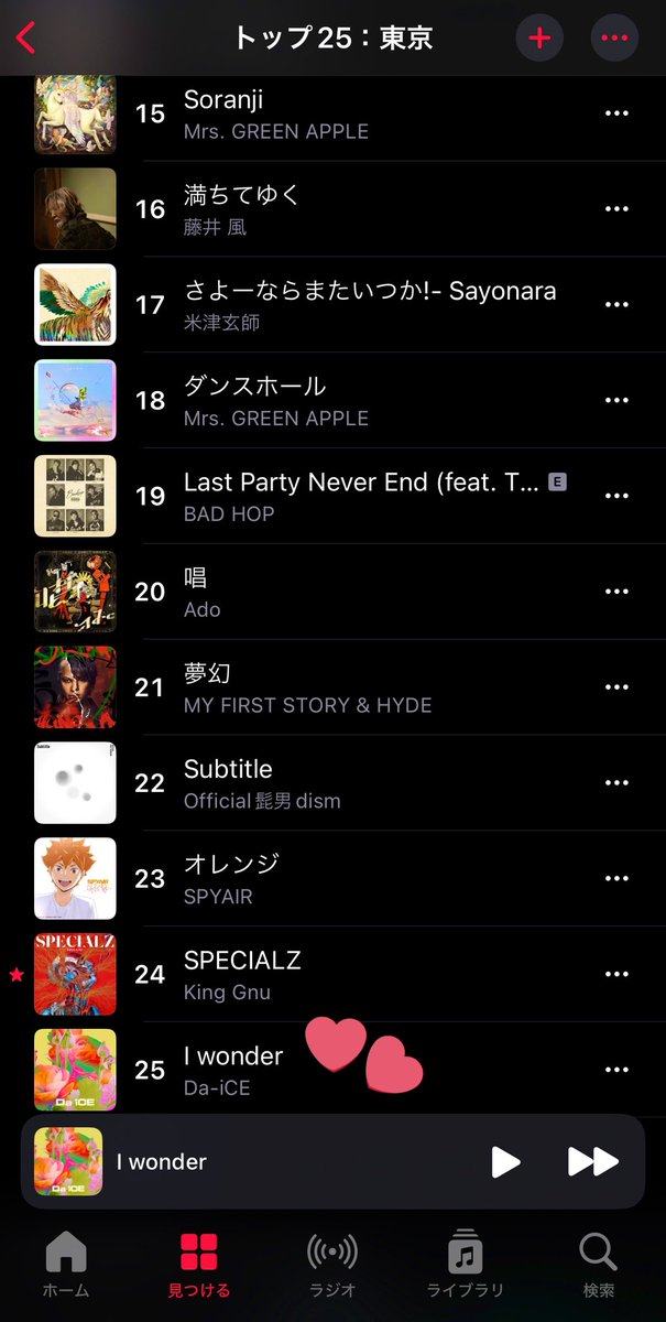 TOP25✨
あがれーーー😆
#Da_iCE #Iwonder