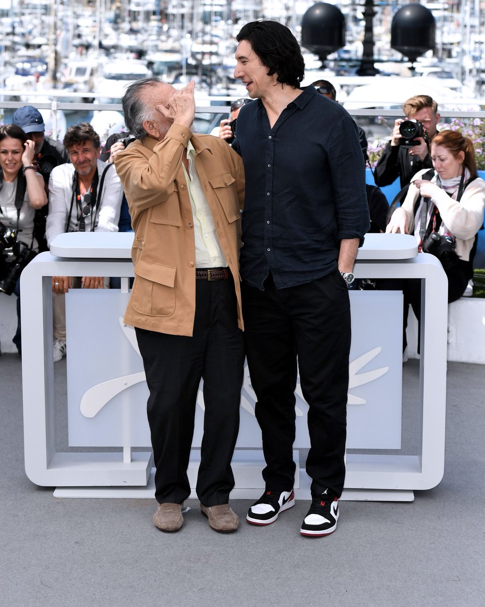Adam Driver e Francis Ford Coppola em Cannes 2024