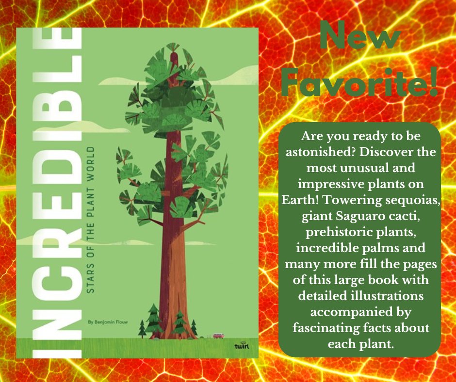 What a perfect time to get inspired by all the amazing plants in our world💚One of our new favorites to share with you is Incredible: Stars of the Plant World by Benjamin Flouw. #shoplocalbookstores #supportindiebookstores @ChronicleBooks @Copperfields