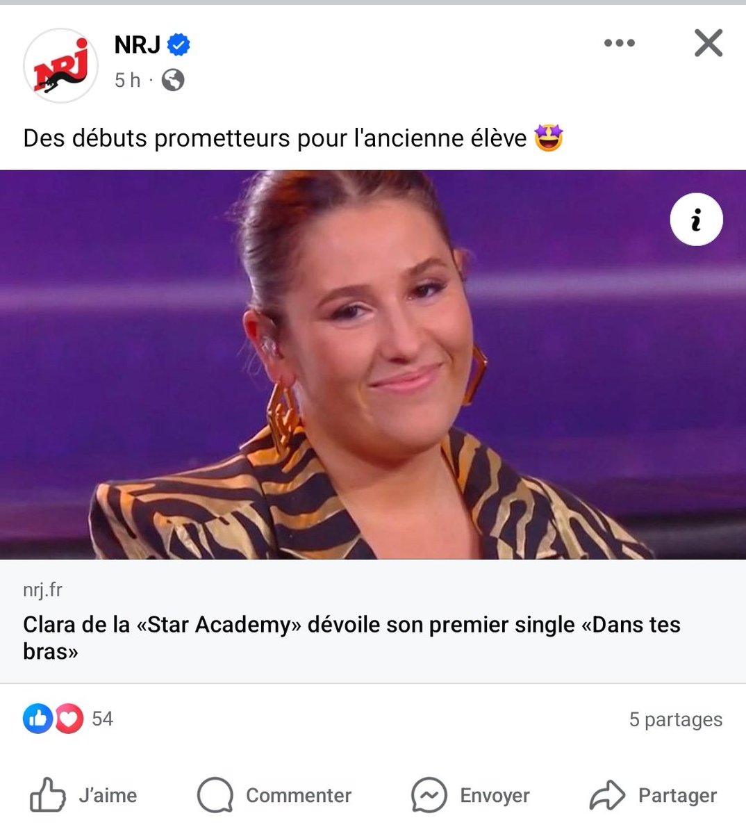 AudreyBchwller's tweet photo. Pas la radio NRJ qui parle du single de @Clara_CCK et de ses débuts prometteurs ?!!
On veut le single à la radio @NRJhitmusiconly !!!
#Staracademy https://t.co/ZeP9hoQuUc