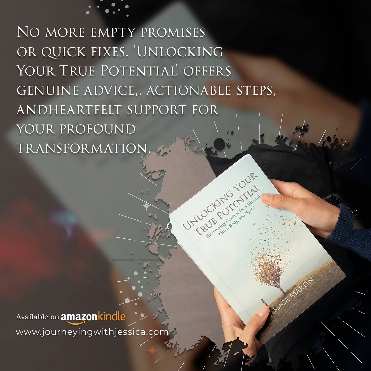 JourneysJessica's tweet image. Say goodbye to empty promises and quick fixes. &apos;Unlocking Your True Potential&apos; offers genuine advice, actionable steps, and heartfelt support for your profound transformation.
Your journey awaits! amzn.to/3IONAHb
#GenuineAdvice #ActionableSteps #TransformationSupport