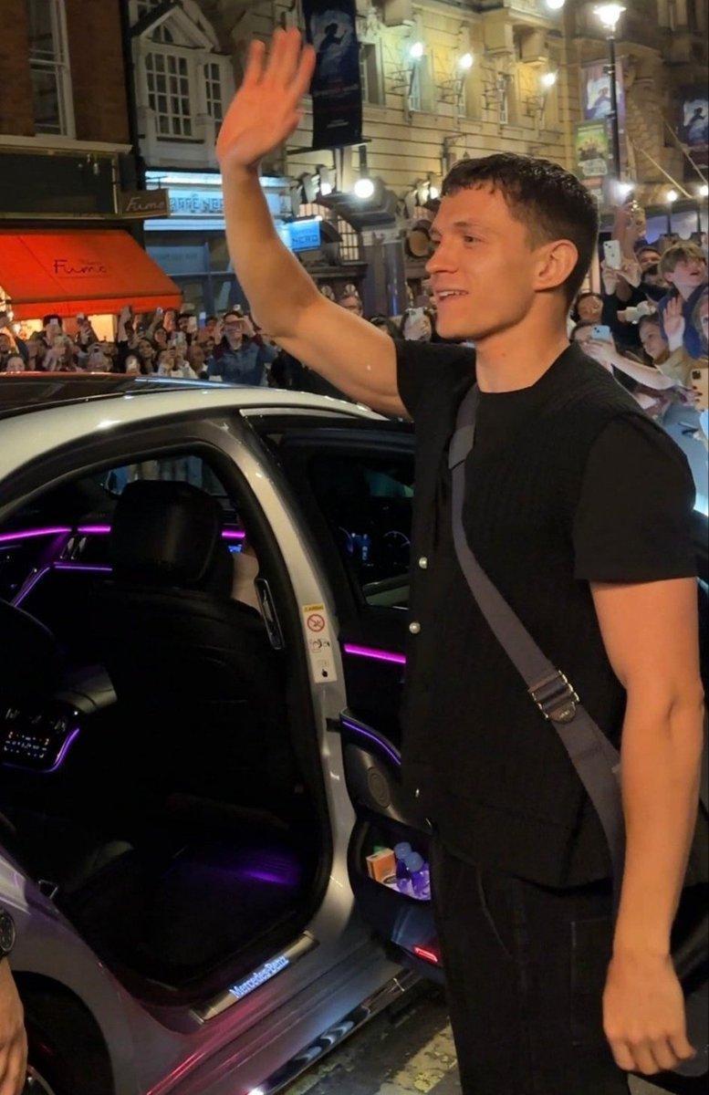 Tom Holland leaving the Duke of York’s Theatre after ‘ROMEO & JULIET’ tonight