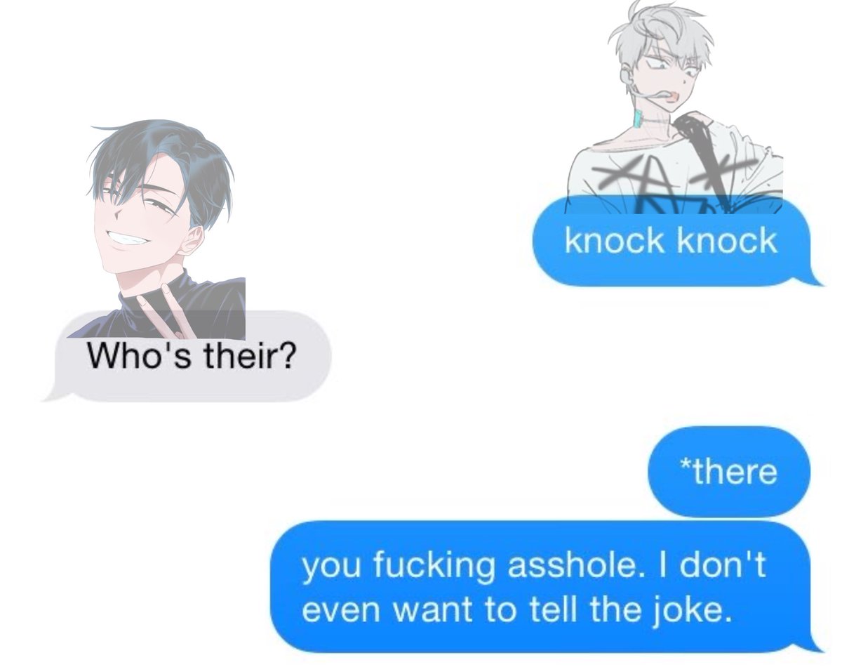 Thread of #ALNST characters as random texts I found because I can and idc and its funny 🧵