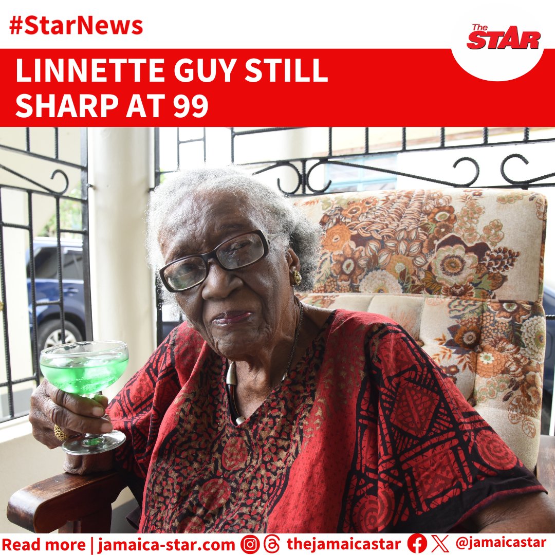 #StarNews: With her 100th birthday only a few months away, retired school teacher Linnette Guy's memory is just as sharp as it was in the days of her youth, leaving family and friends amazed by her ability to recall events. READ MORE: tinyurl.com/5xz6ut3k